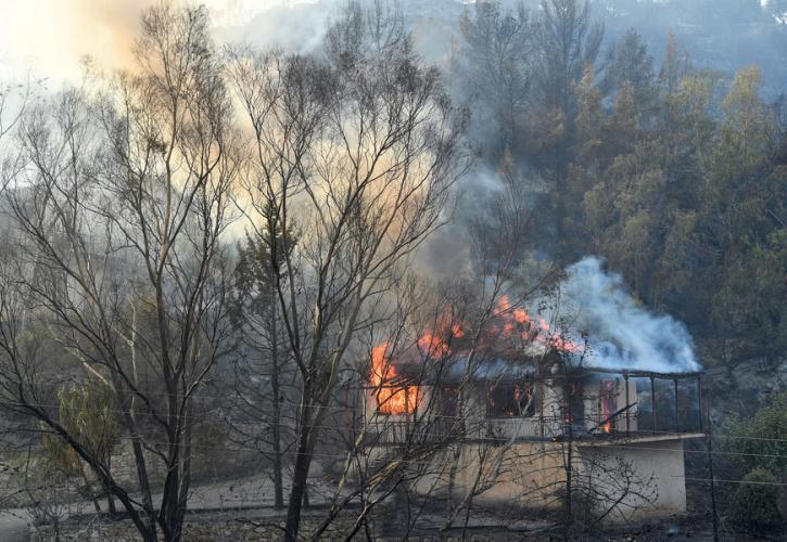 Βελτιωμένη εικόνα στις πυρκαγιές σε Βασιλίτσι, Καστάνια, Βλαχόπουλο