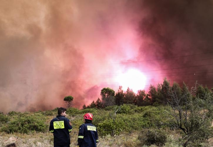 Μήνυμα εκκένωσης των περιοχών Αγιά Παρασκευή, Αγία Σκέπη, Καπιτένια, Βρυσάκι, Λόφος Κουρεμένου