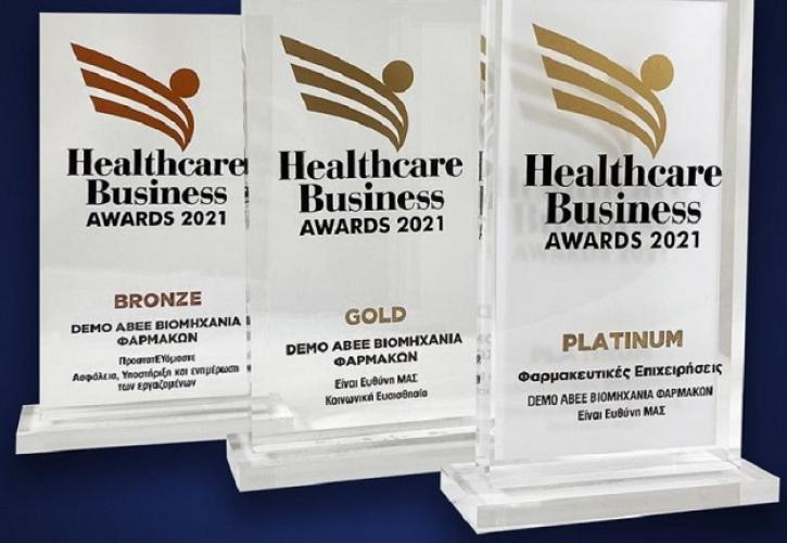 DEMO ABEE: Πλατινιένο, Χρυσό και Χάλκινο Βραβείο στα Healthcare Business Awards 2021