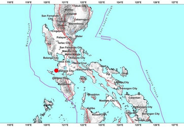 Σεισμός 5,7 Ρίχτερ στα νότια των Φιλιππίνων