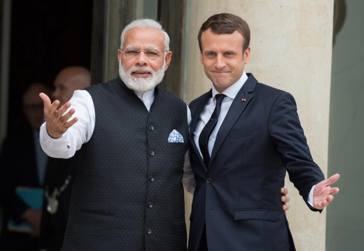 Γαλλία - Ινδία: Συμφωνία για συνεργασία στον Ινδοειρηνικό «αποκλείοντας κάθε μορφή ηγεμονίας»