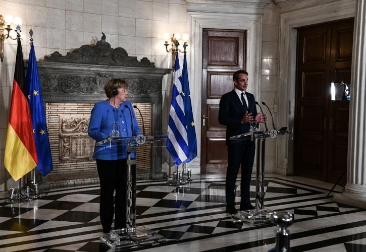 Ηχηρά μηνύματα Μητσοτάκη σε Μέρκελ για ελληνοτουρκικά - Σύμφωνο Σταθερότητας