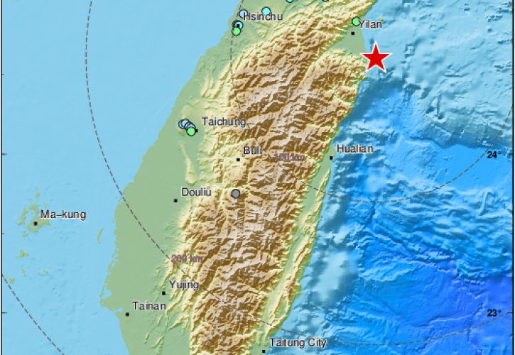 Σεισμός 6,5 Ρίχτερ στην Ταϊβάν - Χωρίς αναφορές για τραυματίες