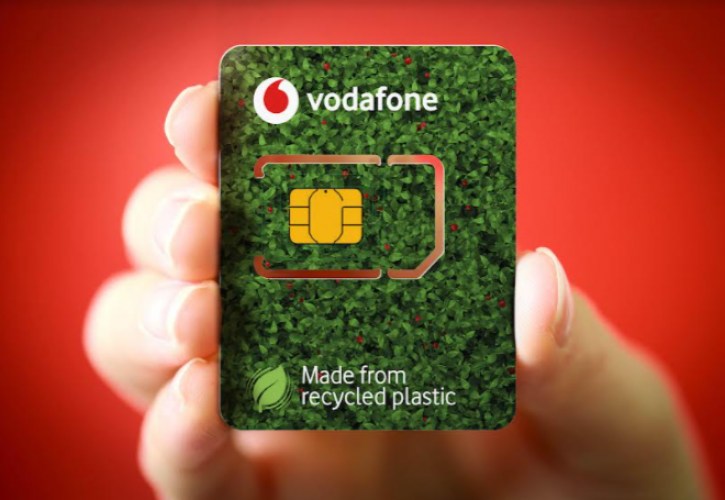 Vodafone: Eco-SIM, οι νέες οικολογικές κάρτες SIM, από ανακυκλωμένο πλαστικό