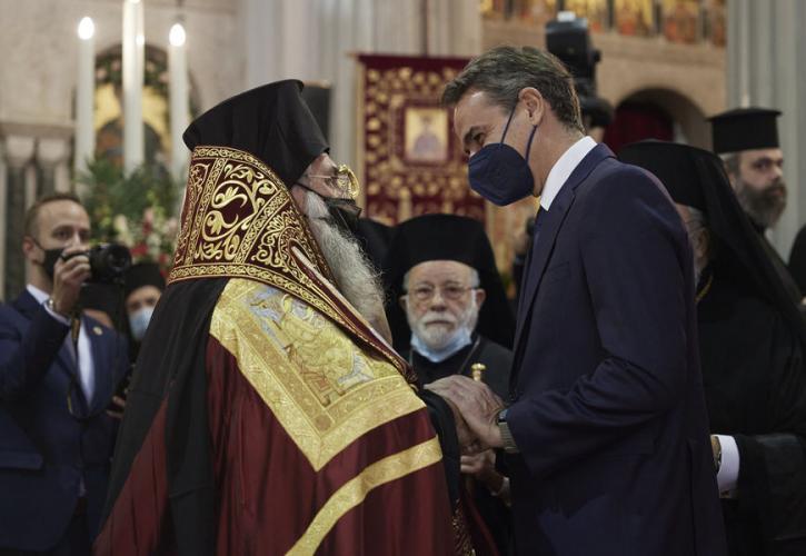 Μητσοτάκης: Στην ενθρόνιση του νέου αρχιεπισκόπου Κρήτης ο πρωθυπουργός