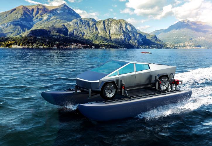 Με το Cybercat Concept θα μετατρέψετε το Cybertruck της Tesla σε yacht