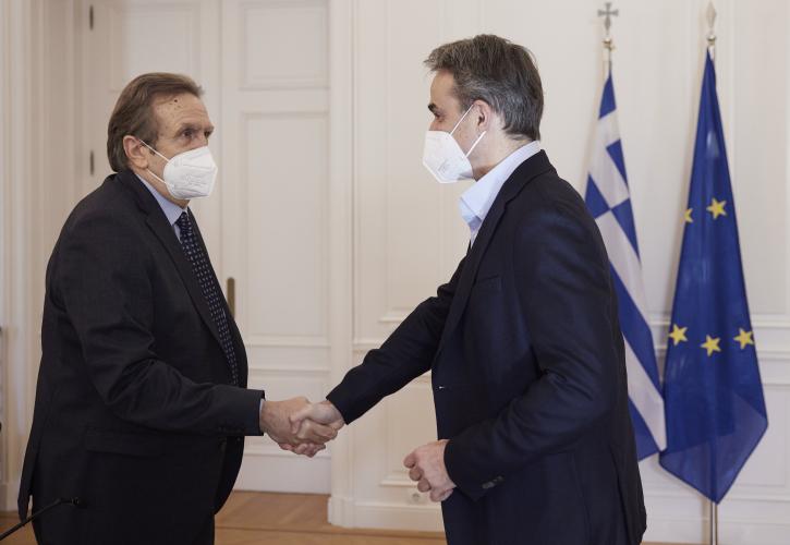 Με το νέο προεδρείο της ΕΣΕΕ συναντήθηκε ο Κ. Μητσοτάκης