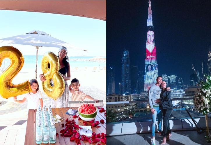 Lazer show 68.000 δολ. στον Burj Khalifa: Tο δώρο γενεθλίων του Ronaldo στη φίλη του
