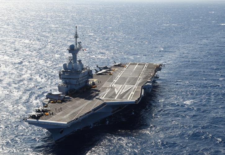 Χανιά: Στη Σούδα κατέπλευσε το «Charles de Gaulle»