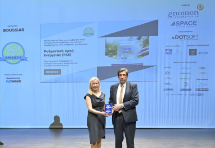 ΡΑΕ: Διάκριση στα Best City Awards 2022 για το myRAE