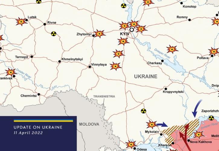 Ουκρανία: Ο χάρτης της ρωσικής εισβολής - Συμφωνία για 9 ανθρωπιστικούς διαδρόμους