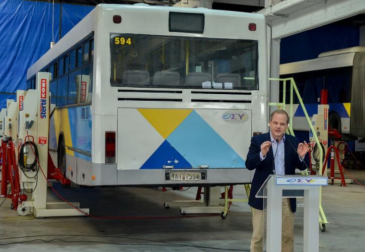 Καραμανλής: Τα λεωφορεία θα επισκευάζονται πιο γρήγορα - Σε λειτουργία το Συνεργείο Μεγάλων Βλαβών της ΟΣΥ