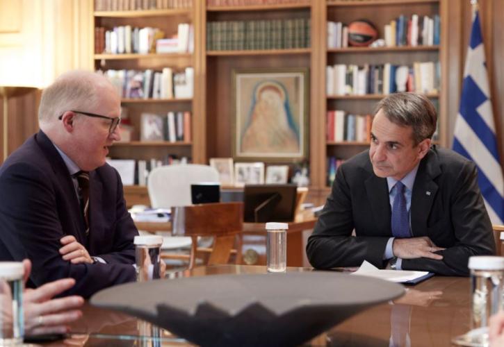 Οι επιπτώσεις της ρωσικής εισβολής για την οικονομία της ευρωζώνης στη συζήτηση Μητσοτάκη - Λέιν