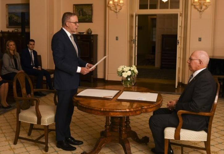 Ο Άντονι Αλμπανέζι ορκίστηκε πρωθυπουργός της Αυστραλίας