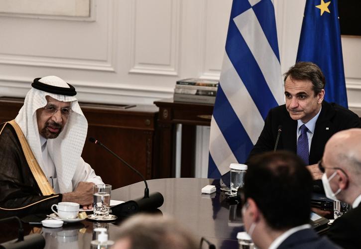 Μητσοτάκης: Πολύ σημαντική η ενδυνάμωση της επενδυτικής σχέσης Ελλάδας - Σαουδικής Αραβίας