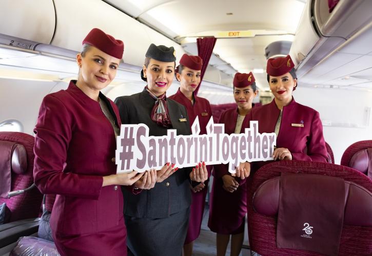 Qatar Airways: Νέο δρομολόγιο, προς Σαντορίνη -Συνεχίζονται οι πτήσεις προς Μύκονο