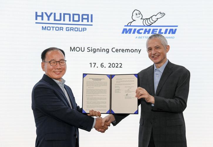 Hyundai και Michelin θα συνεργαστούν για ελαστικά ηλεκτρικών αυτοκινήτων