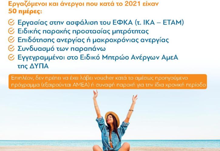 Κοινωνικός τουρισμός: 49.000 επιταγές ενεργοποιήθηκαν τον Αύγουστο - Οι περισσότερες στην Εύβοια