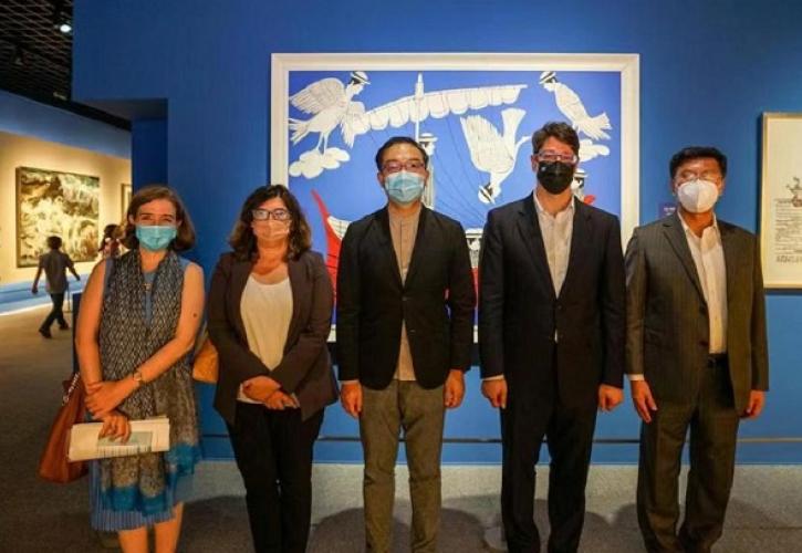 Εγκαίνια της έκθεσης «Thalassa: Η Θάλασσα στην Ελληνική Τέχνη από την αρχαιότητα έως σήμερα» στη Σαγκάη