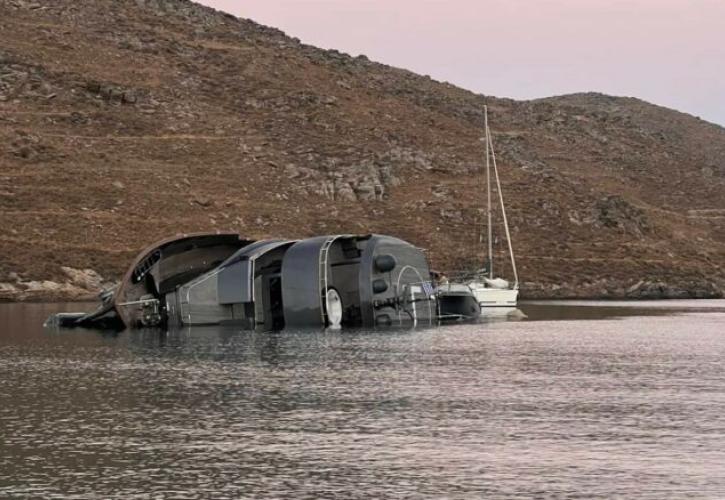 Κύθνος: Προσάραξη και ημιβύθιση για τη διάσημη θαλαμηγό “007” του James Bond
