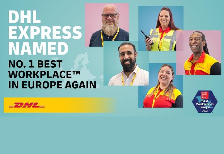 Η DHL Express παραμένει η Νο. 1 Best Workplace ™ στην Ευρώπη για το 2022