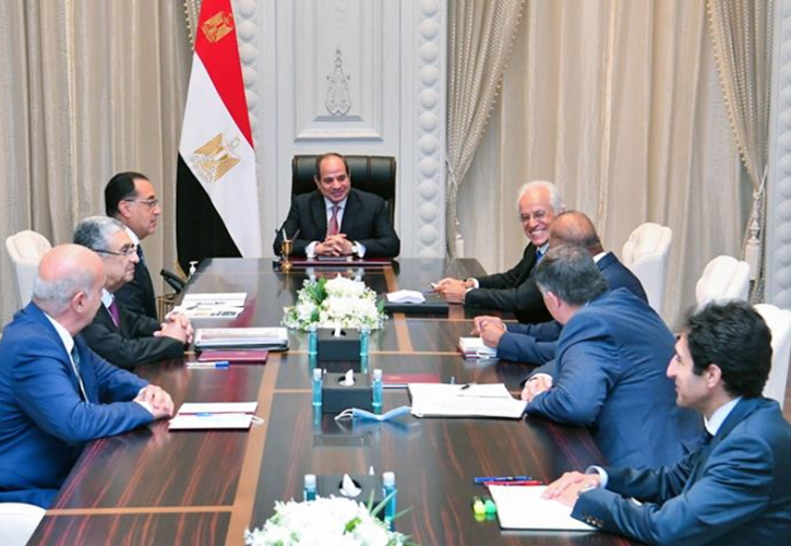 Συνάντηση εργασίας του Αιγύπτιου Προέδρου Αλ-Σίσι με τον Δημήτρη Κοπελούζο