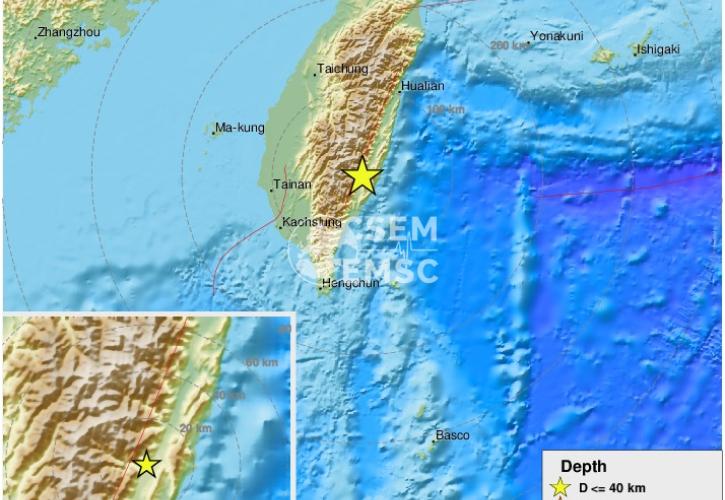 Σεισμός 7,2 Ρίχτερ στην Ταϊβάν - Προειδοποίηση για τσουνάμι