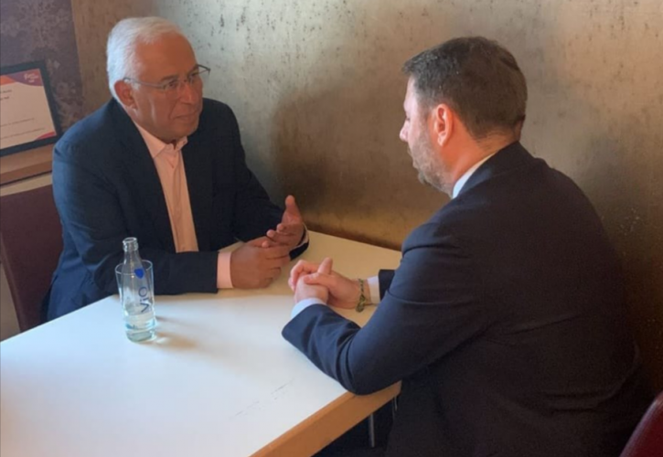 Ενεργειακά και ελληνοτουρκικά στη συνάντηση Ανδρουλάκη με τον πρωθυπουργό της Πορτογαλίας