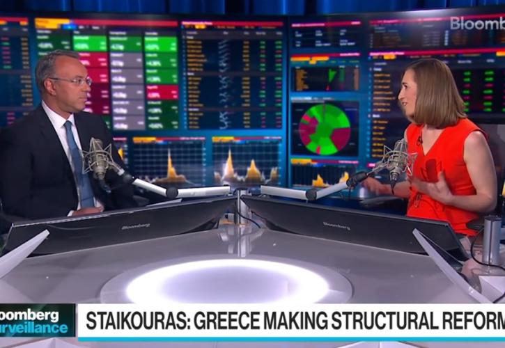 Σταϊκούρας στο Bloomberg: Το 2023 θα πετύχουμε τον στόχο της επενδυτικής βαθμίδας