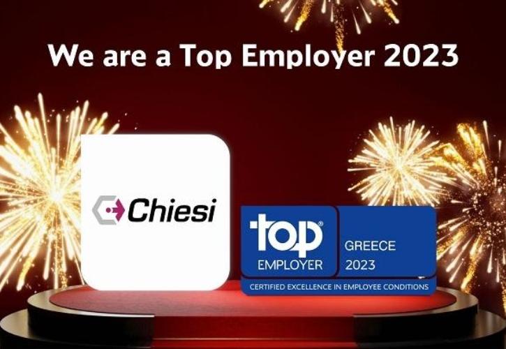 Ακόμα μία χρονιά «Κορυφαίος Εργοδότης» η Chiesi Hellas και νέα βράβευση από τον Οργανισμό Top Employers Institute