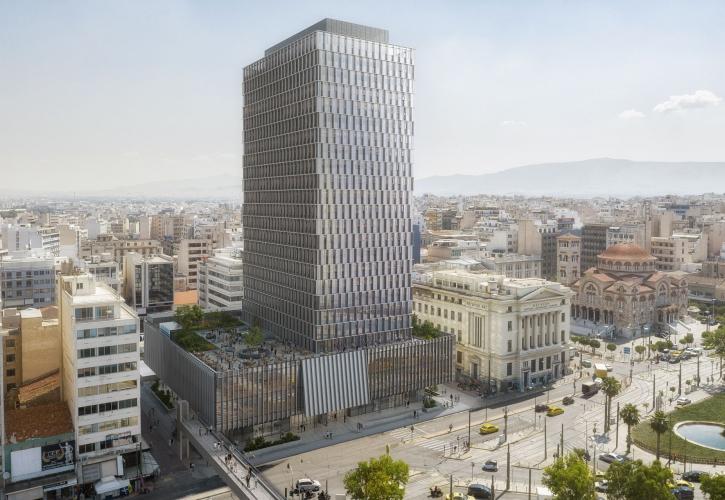 Piraeus Tower: Προκλήθηκε λόγω εργασιών περιορισμένη πυρκαγιά που αντιμετωπίστηκε άμεσα