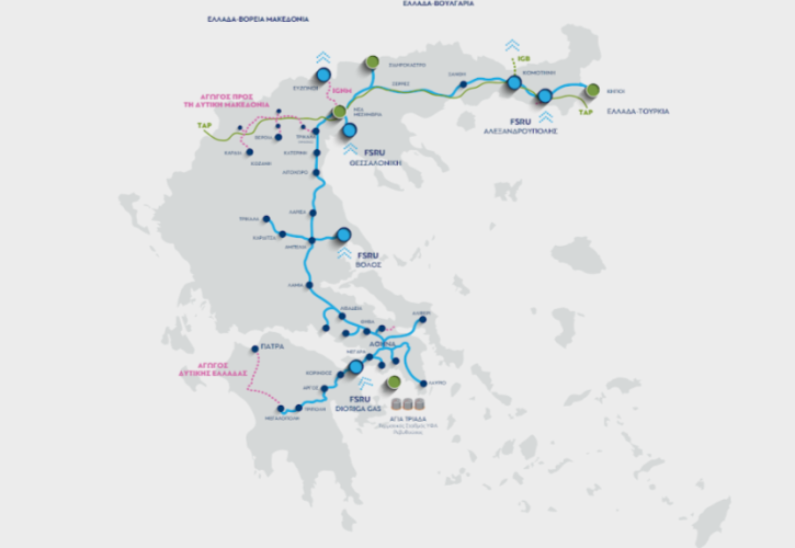 ΔΕΣΦΑ: Αυξημένη ζήτηση στην πρώτη φάση του Market Test για την επέκταση του Εθνικού Συστήματος Φυσικού Αερίου