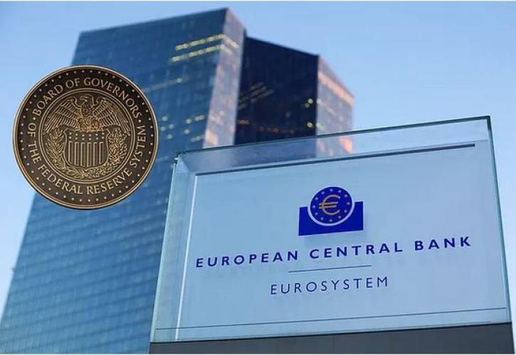 Σε «καλά νέα» από τον δομικό πληθωρισμό προσβλέπουν Fed και ΕΚΤ