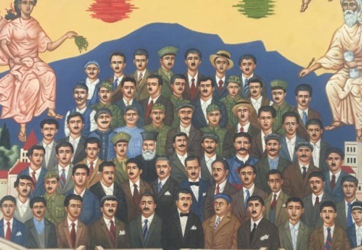 Ηράκλειο: Οι 62 Μάρτυρες σε πίνακα σαν αγιογραφία