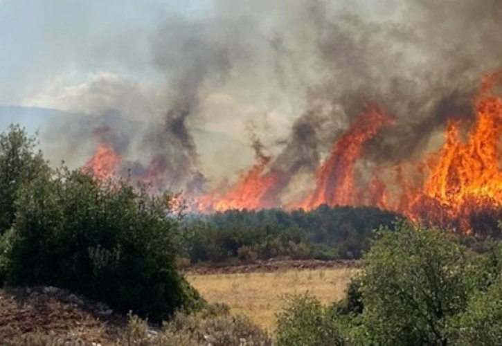 Πυροσβεστική: Υπο μερικό έλεγχο η φωτιά στο Μαρκόπουλο