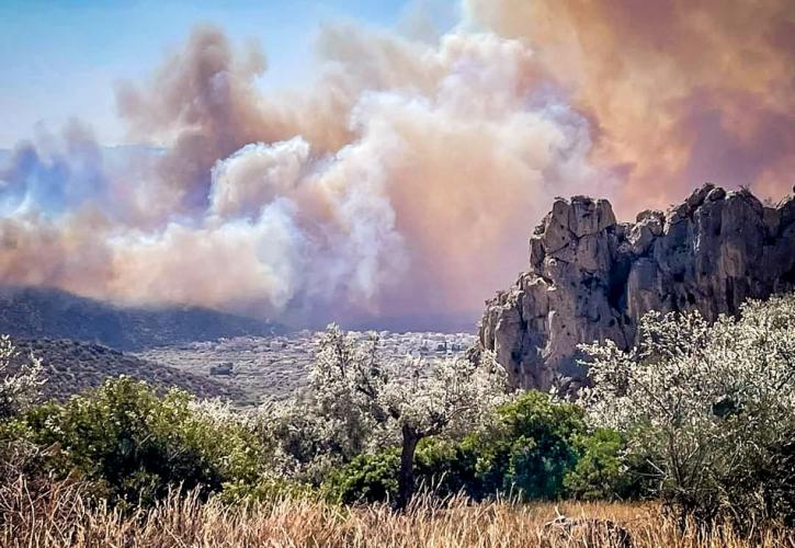 Βοιωτία: Δύσκολη παραμένει η κατάσταση, καθώς πνέουν ισχυροί άνεμοι
