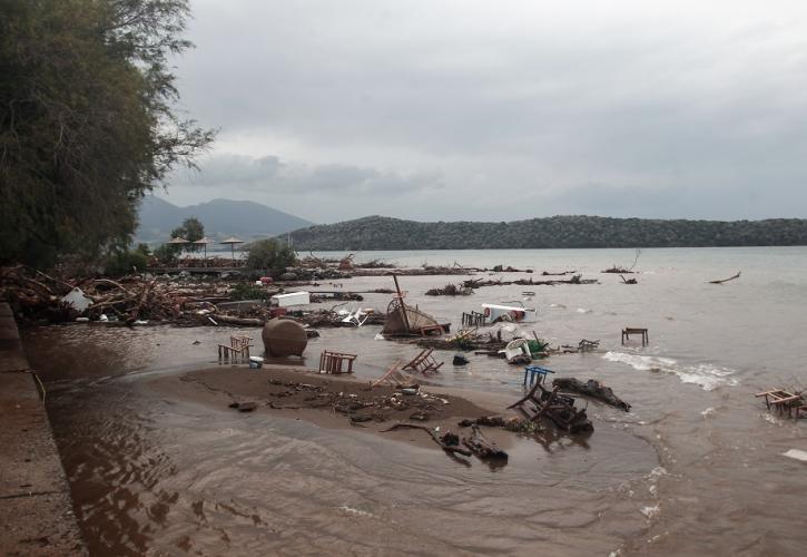 Κακοκαιρία: Μερική υδροδότηση στον Βόλο - Μη πόσιμο το νερό - Κατεστραμμένο το οδικό δίκτυο στο Πήλιο