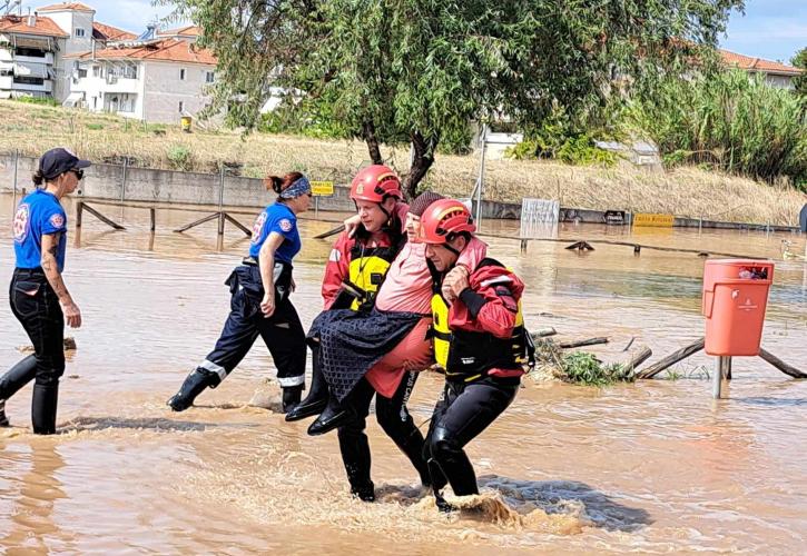 ΕΥΑΘ-ΕΟΔ: Πραγματοποίησαν άσκηση Έρευνας και Διάσωσης αγνοουμένων σε πλημμυρισμένη περιοχή