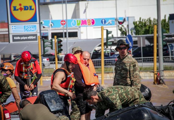 Κακοκαιρία Daniel: Πάνω από 2.000 πολίτες στη Θεσσαλία έχουν απεγκλωβιστεί με τη συνδρομή των ΕΔ