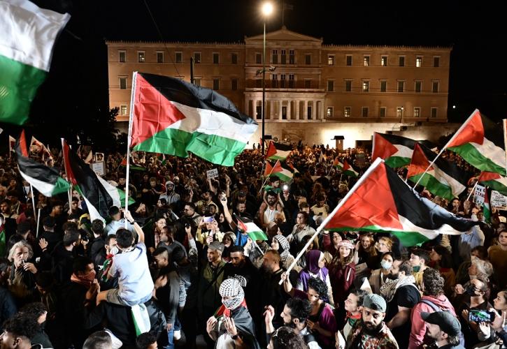 Πορεία προς την πρεσβεία του Ισραήλ στην Αθήνα