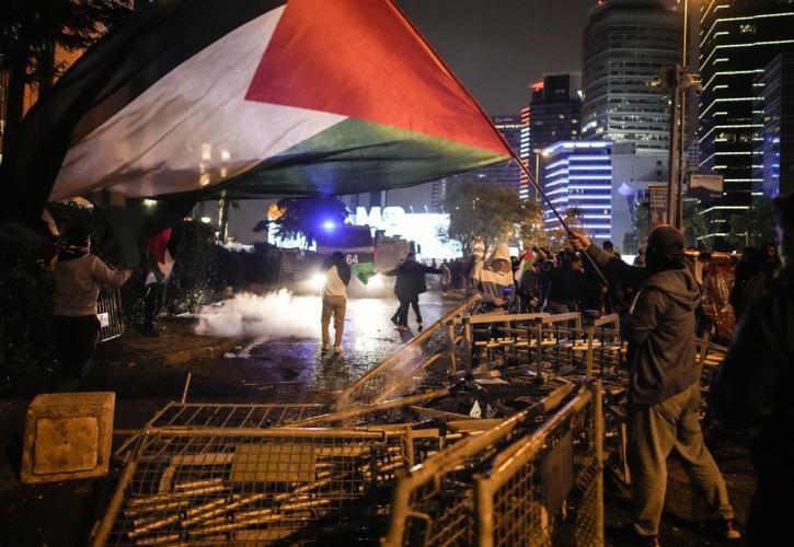 Τουρκία: Πάνω από 60 τραυματίες σε αντιϊσραηλινή συγκέντρωση