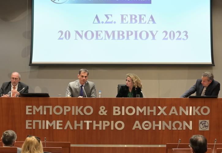 Θεοχάρης στο ΔΣ του ΕΒΕΑ: Ενημέρωση για το νέο φορολογικό νομοσχέδιο