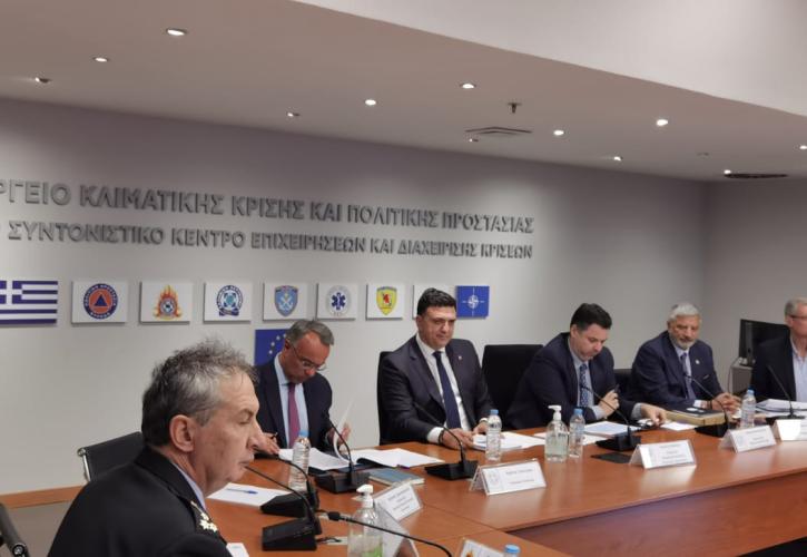 Υπ. Κλιματικής Κρίσης και Πολιτικής Προστασίας: Ευρεία διυπουργική σύσκεψη υπό τον Β. Κικίλια