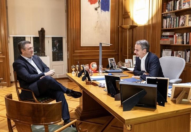 Συνάντηση Κ. Μητσοτάκη με τον Περιφερειάρχη Κεντρικής Μακεδονίας Απ. Τζιτζικώστα
