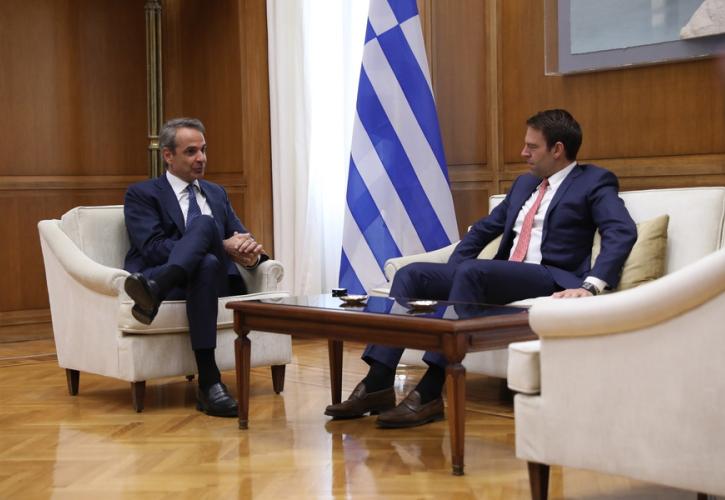 Συνάντηση Κυρ. Μητσοτάκη με Στ. Κασσελάκη