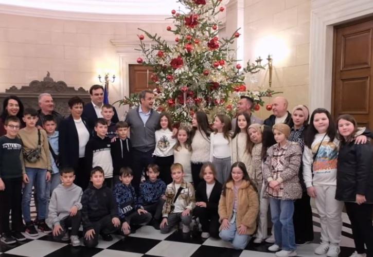 Συνάντηση Μητσοτάκη με παιδιά από το μειονοτικό δημοτικό σχολείο του Κενταύρου Ξάνθης
