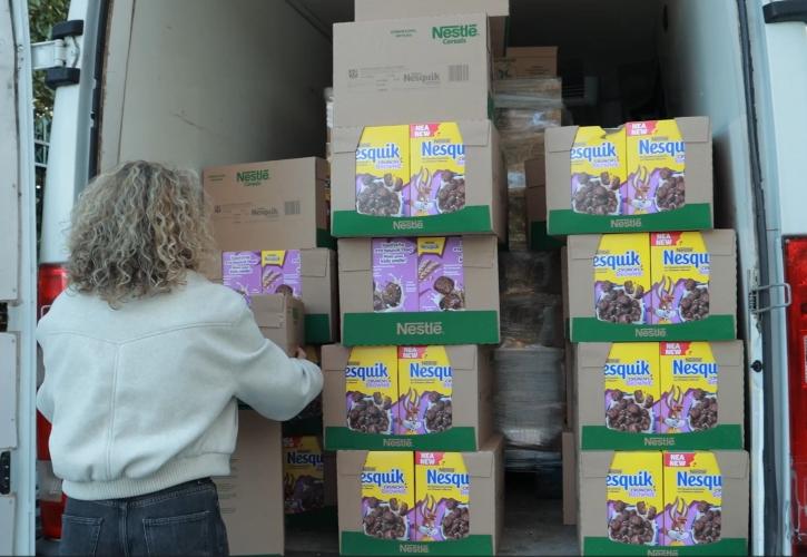 Τα φετινά Χριστούγεννα η Nestlé Ελλάς και η Τράπεζα Τροφίμων στάθηκαν στο πλευρό των κατοίκων της Θεσσαλίας