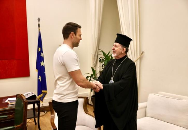 Συνάντηση Κασσελάκη με τον Σεβασμιώτατο Μητροπολίτη Μεξικού κ. Αθηναγόρα
