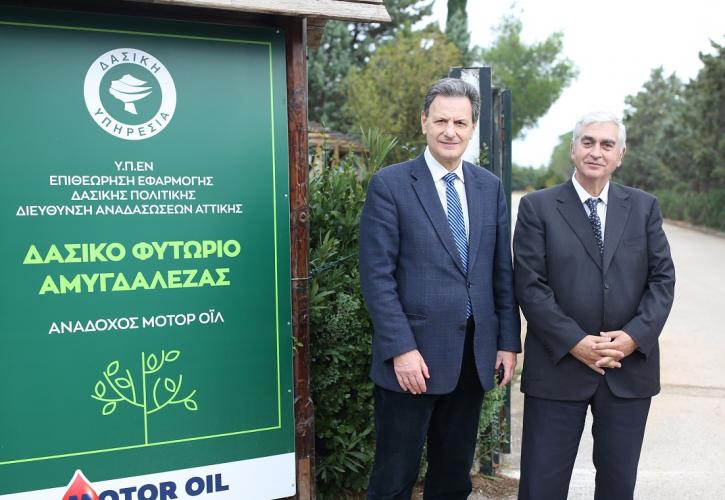 Ο Όμιλος Motor Oil συνεχίζει τη στήριξή του στο Εκκοκκιστήριο και Φυτώριο Αμυγδαλέζας