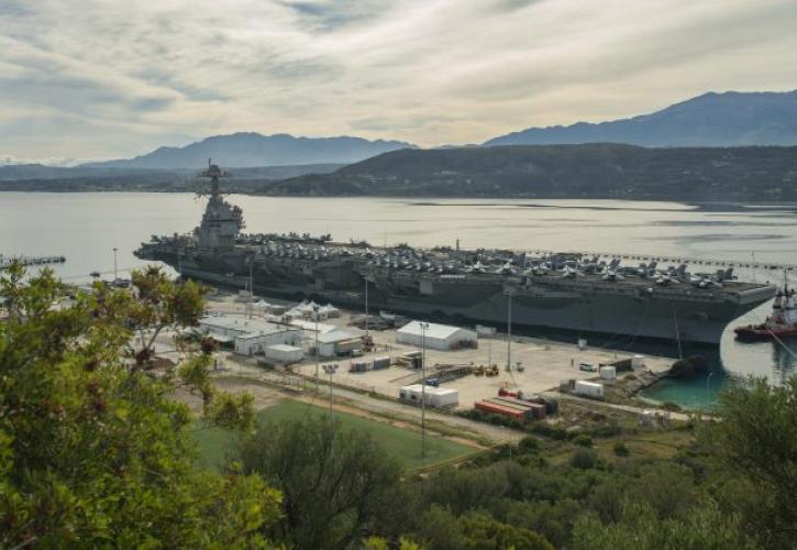 Στη Σούδα το αμερικανικό αεροπλανοφόρο «USS Gerald Ford»